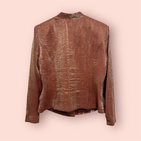 Oblique Vintage Metallic Blazer and Skirt - Picture 3 of 10